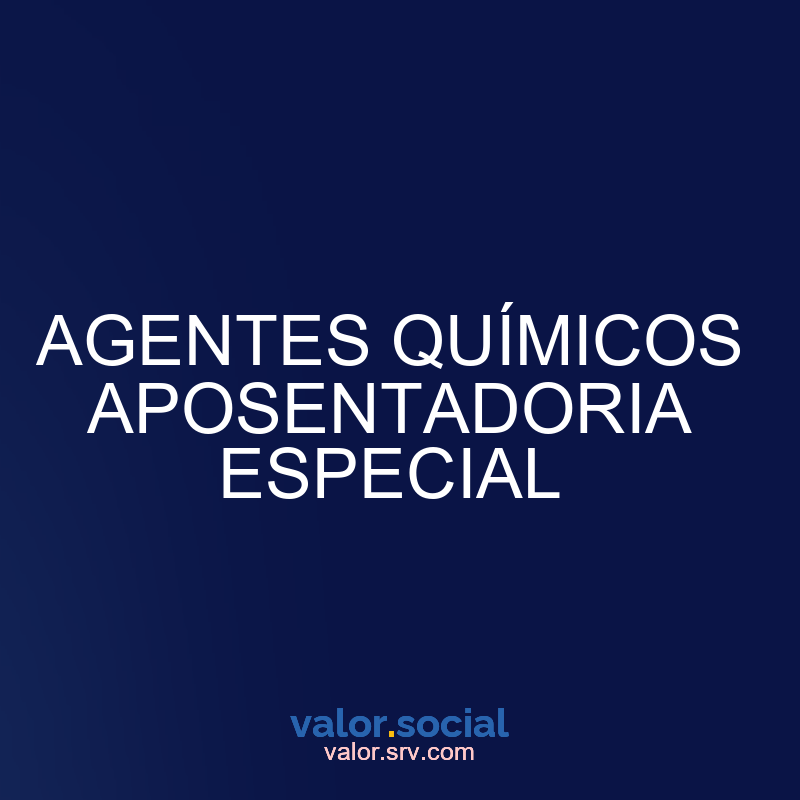 Agentes químicos de aposentadoria especial