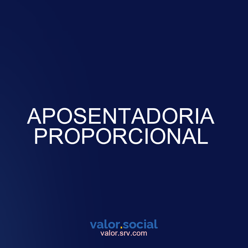 Aposentadoria proporcional