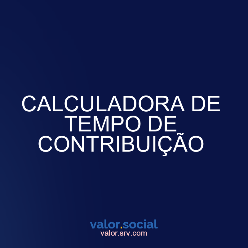 Calculadora de tempo de contribuição