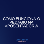 Como a aposentadoria do Pedego