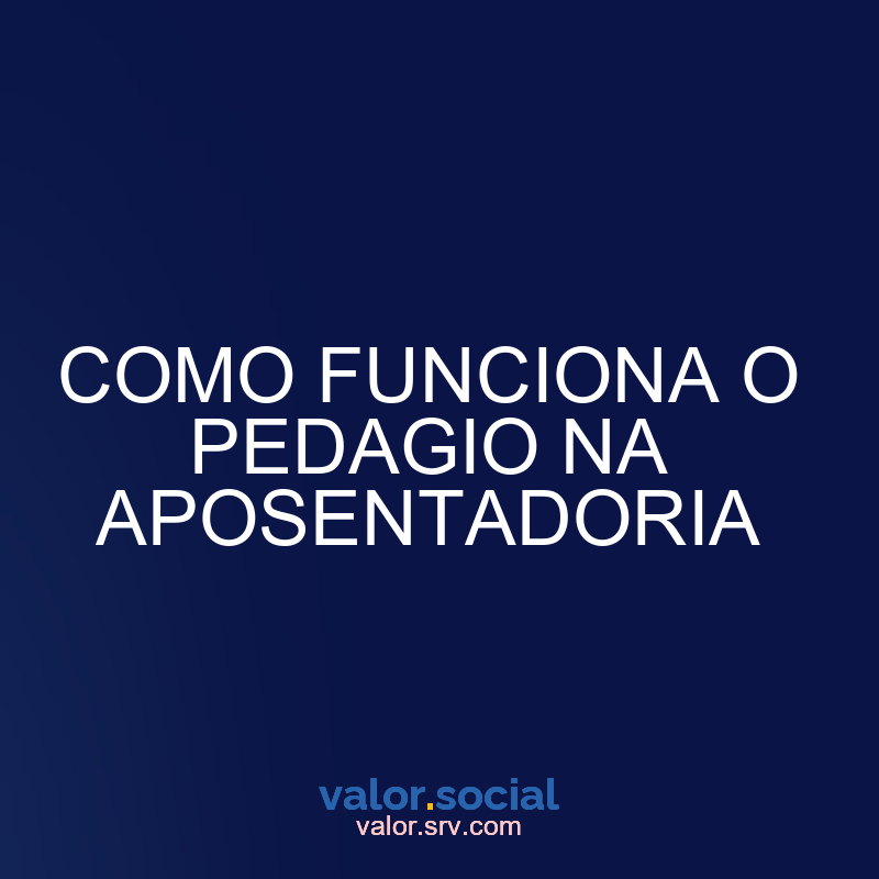 Como a aposentadoria do Pedego