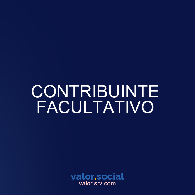 Contribuinte opcional