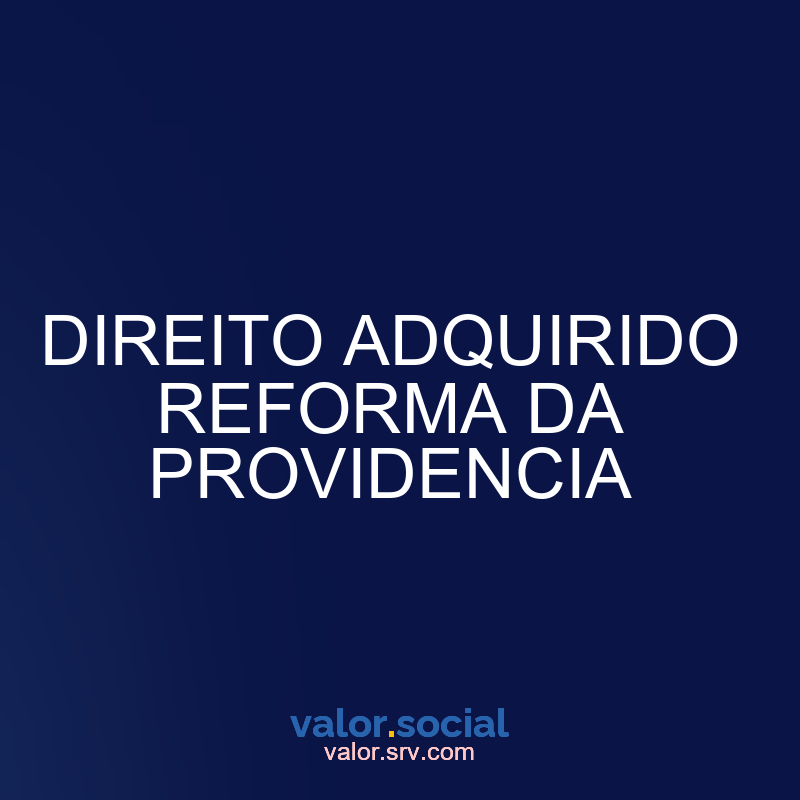 Reforma correta adquirida da Providence