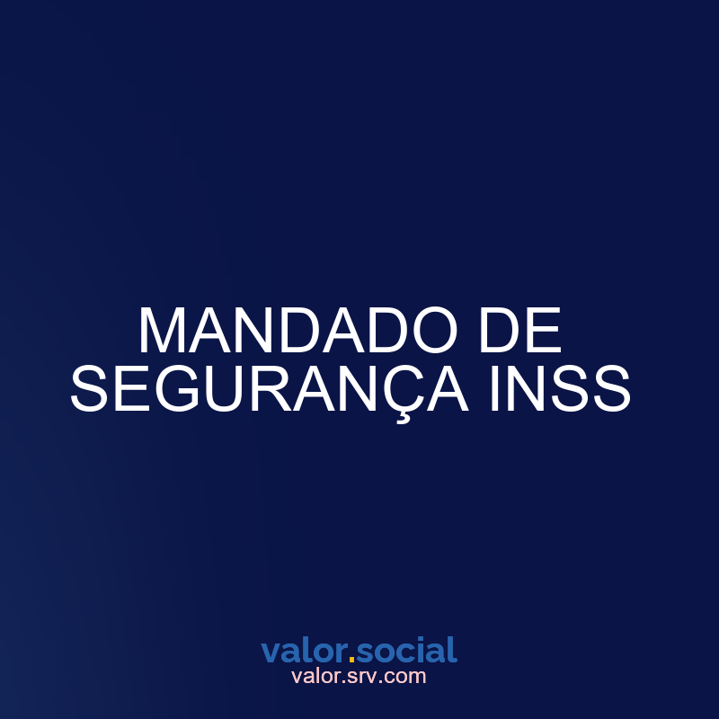 INSS comandante de segurança