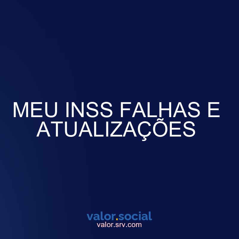 Minhas falhas e atualizações de INSs