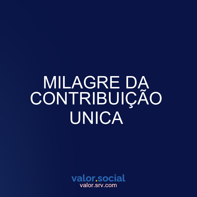 Milagre de contribuição única