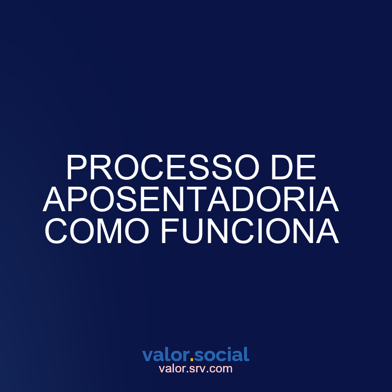 Processo de aposentadoria como funciona