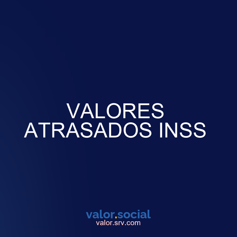 Valores do INSS tardio