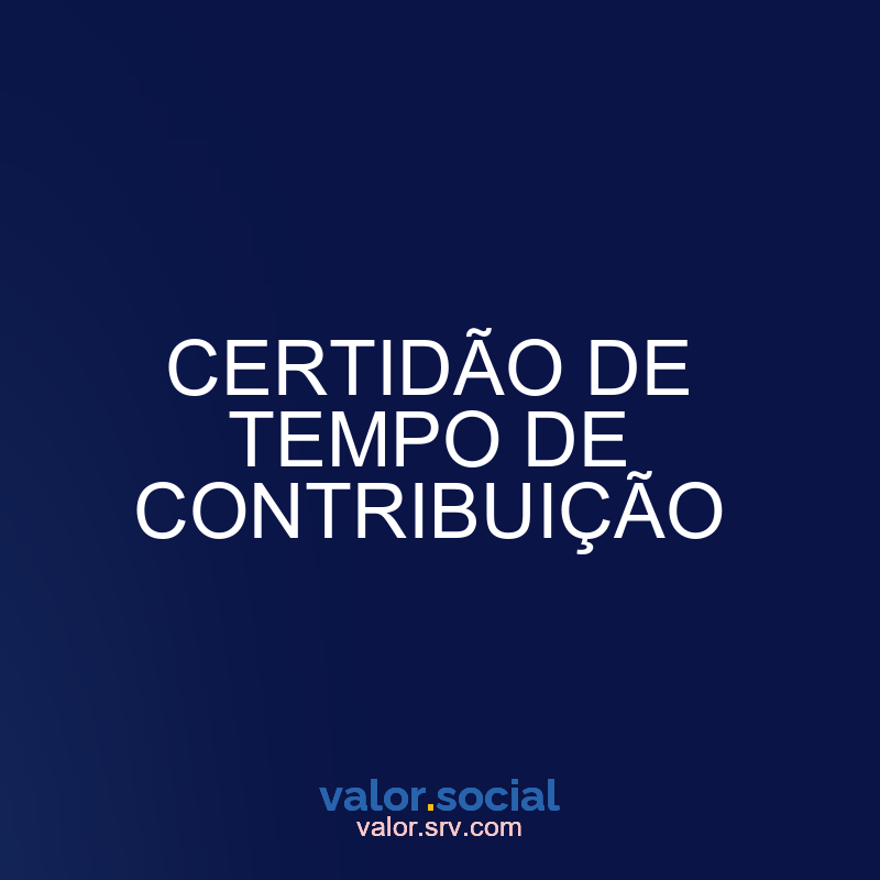 Certificado de tempo de contribuição