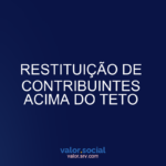 Restituição de contribuintes acima do telhado